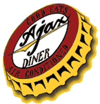 Ajax Diner bottlecap logo